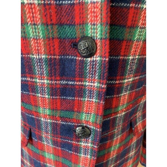 Talbots Wool Blend Royal Stewart Plaid Blazer Lined w/ Pockets Sz 12 Equestrian - Picture 2 of 15